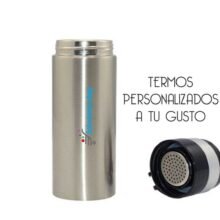 Termo metílico blanco o silver personalizado 350ml
