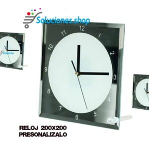 Reloj Vidrio cuadrado│Articulo Personalizado