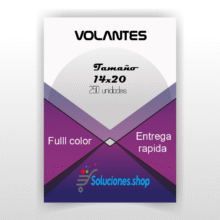 Volantes ful color 14CM X 21 CM