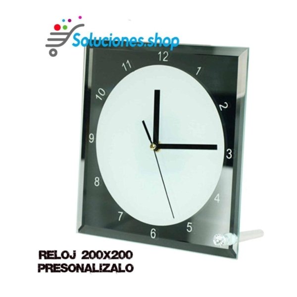 Reloj Vidrio cuadrado│Articulo Personalizado
