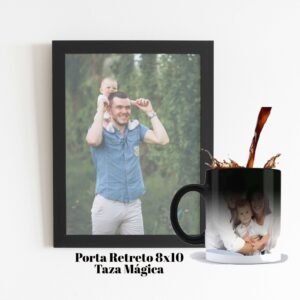 Portarretrato con Fotografía y Taza mágica 