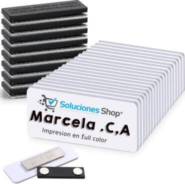 Gafete MDF Rectangular | Pin ID Para empresas u organizaciones