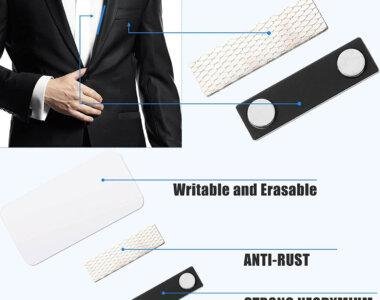 Gafete MDF Rectangular | Pin ID Para empresas u organizaciones