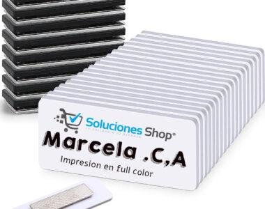 Gafete MDF Rectangular Pin ID Para empresas u organizaciones