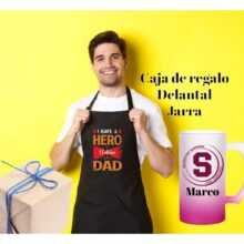 Regalos originales para el Día del Padre Oferta, Jarra, delantal y caja de regalo
