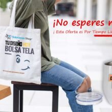 Bolsa reutilizable de tela más vaso vino acero personalizado