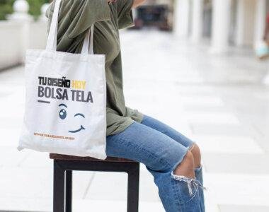 Bolsas de tela reutilizables con impresión personalizada