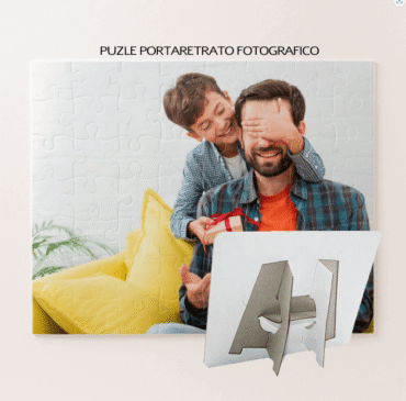 Rompecabezas Porta retrato Cuadrado con tu diseño impreso