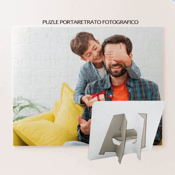 Rompecabezas Porta retrato Cuadrado con tu diseño impreso
