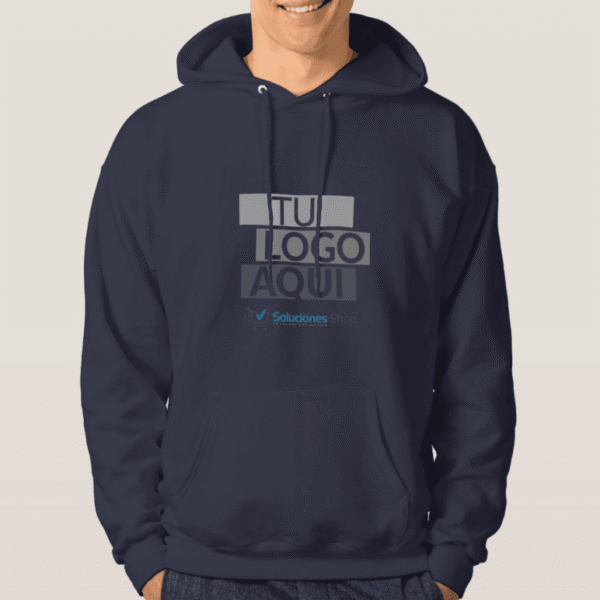Sudadera personalizada con capucha azul