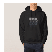 Sudadera personalizada con capucha negro