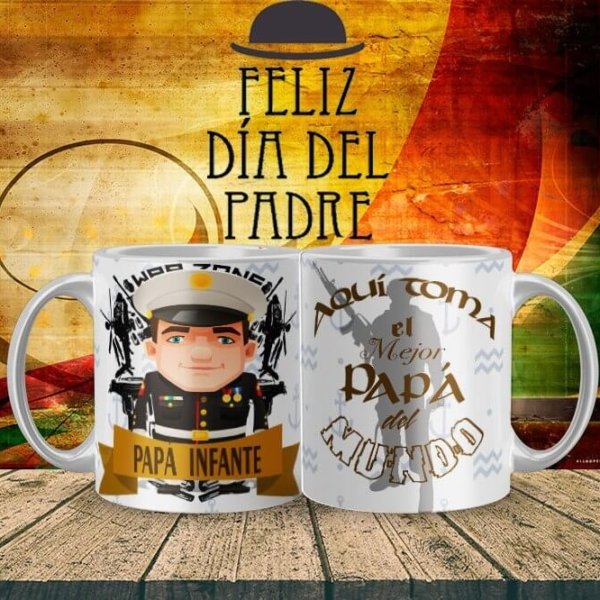 Taza Diseños día del padre | Aquí toma el mejor Papá