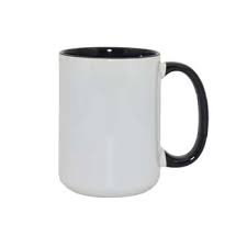 Taza con fondo de color sublimada de 15oz