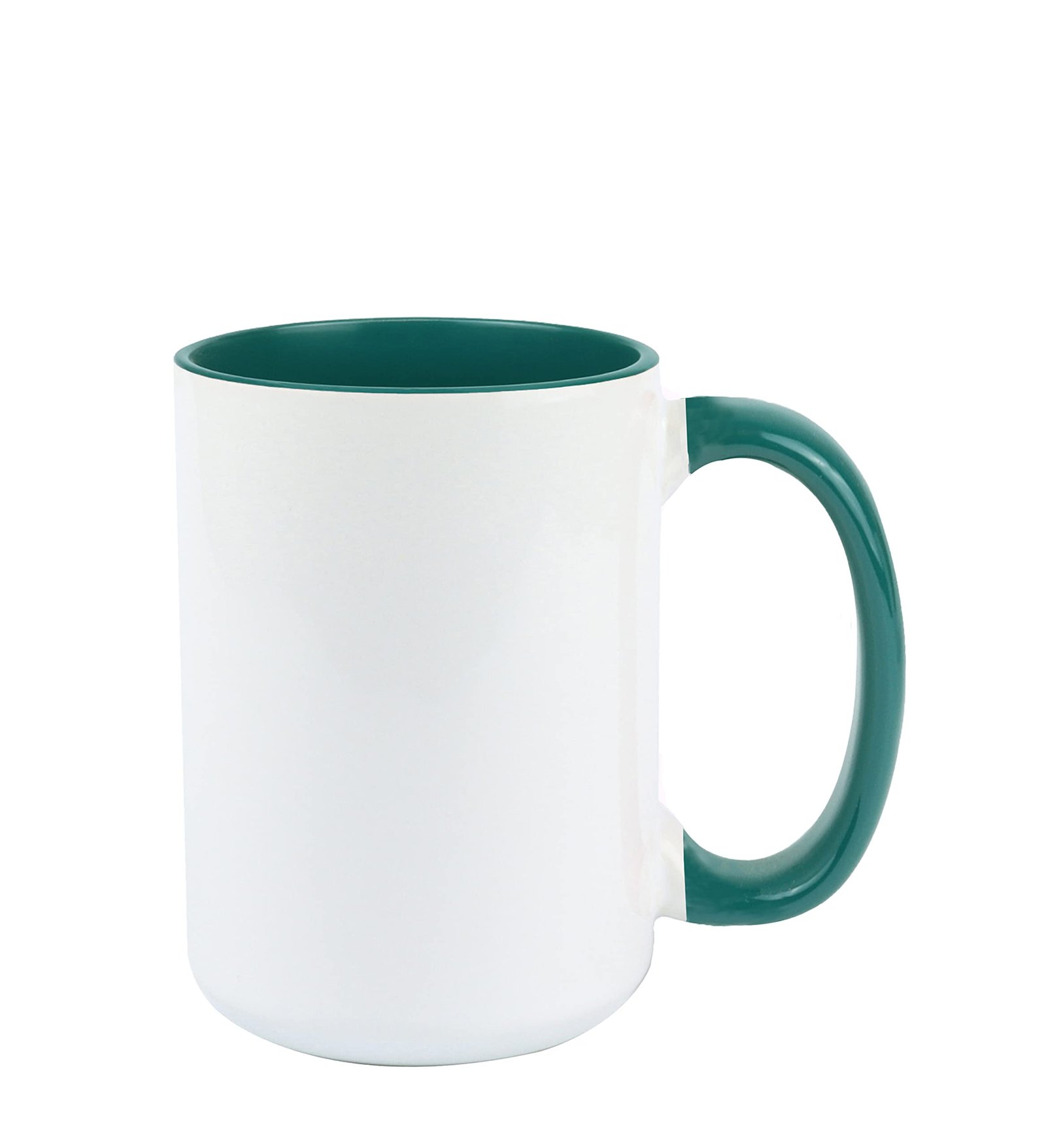 Taza con fondo de color sublimada de 15oz