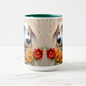 Tazas con diseño efecto 3D Perrito