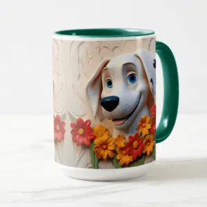 Tazas con diseño efecto 3D Perrito