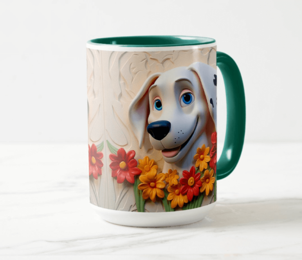 Tazas con diseño efecto 3D Perrito