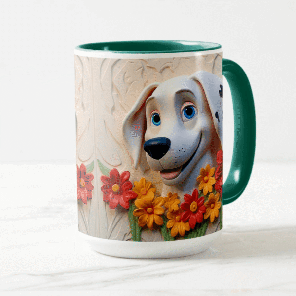 Tazas con diseño efecto 3D Perrito