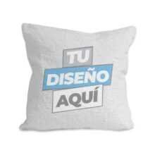 Cojín Cuadrado Lentejuelas (Blanco)