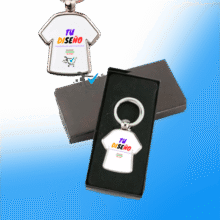 Llaveros metálicos Forma Camisa personalizado 3x2 Agrega un Toque Único a tu Vida