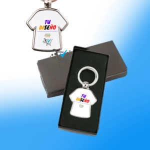 Llaveros metálicos Forma Camisa personalizado 3x2 Agrega un Toque Único a tu Vida