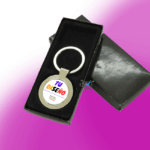 Llaveros metálicos Redondo personalizados 3x2