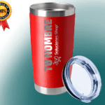 Tumbler Cónico Rojo 20 oz Grabado Láser Costa Rica Elegancia en Cada Sorbo