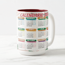 Tazas Calendario 2024 | Diseños Flork Navideños - Muñeco Come chocolate