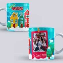 Tazas navideñas en oferta 3x2 | Diseño con foto Personalizada Casitas
