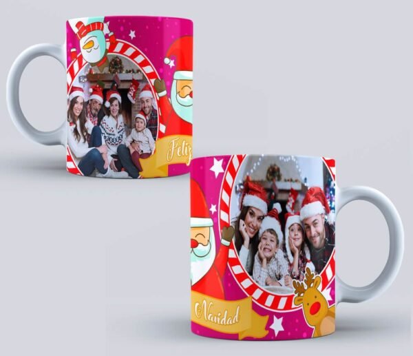 Tazas navideñas en oferta 3x2 | Diseño con foto Personalizada con Santa