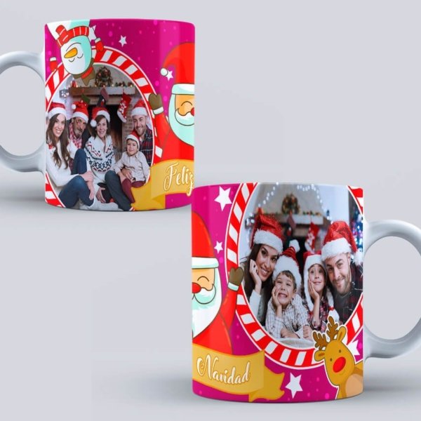Tazas navideñas en oferta 3x2 | Diseño con foto Personalizada con Santa