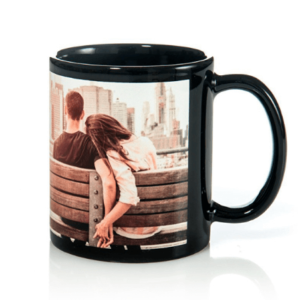 Taza Negra con Ventana Personalizada ¡Diseño Único a Tu Gusto! Soluciones Shop® Costa Rica