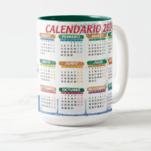 Tazas Calendario 2024 | Diseños Flork Navideños - Muñeco Feliz