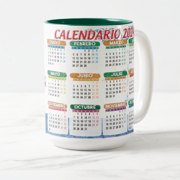 Tazas Calendario 2024 | Diseños Flork Navideños - Muñeco Feliz