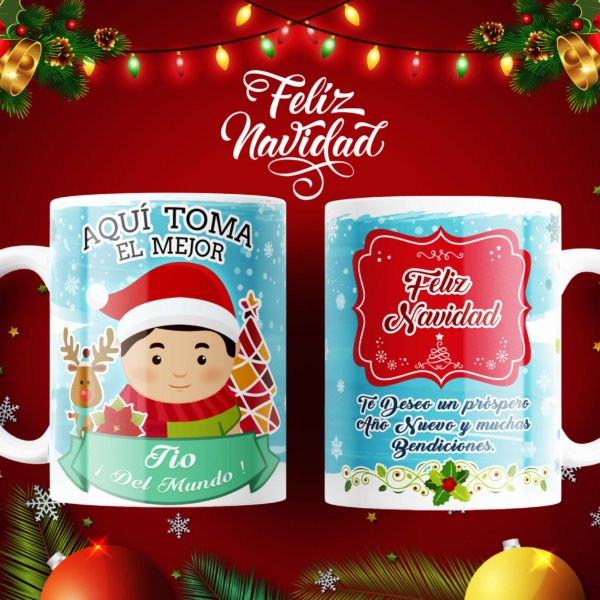 Taza Navideña: Aqui toma el mejor | Celebra la Temporada