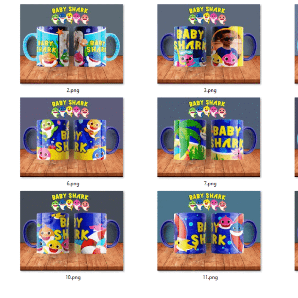 Diseño BABYSHARK para Tazas y Más ¡Descubre el Encanto!