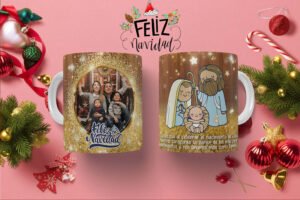 Taza navideña del nacimiento - Celebra la Navidad con Elegancia y Calidez