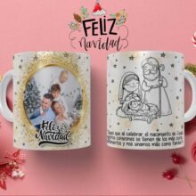 Taza navideña del nacimiento - Celebra la Navidad con Elegancia y Calidez