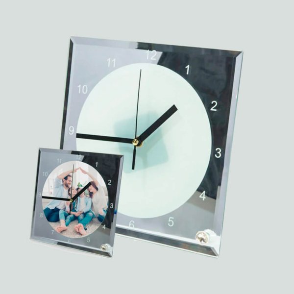 Reloj de Cristal Personalizado 20x20cm Personalizacion Original