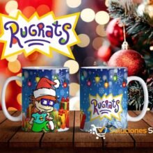 Taza diseñada de Rugrats Navidad