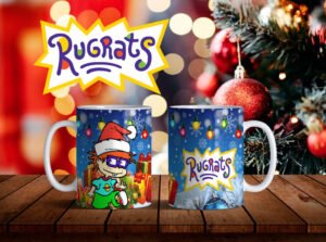 Taza diseñada de Rugrats Navidad