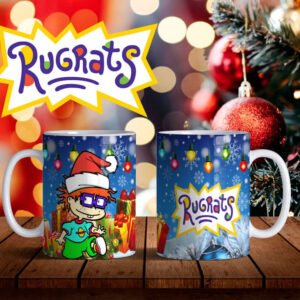 Taza diseñada de Rugrats Navidad