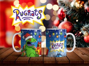 Taza diseñada de Rugrats Navidad