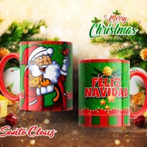 Tazas de Santa Claus con Diseño Navideño Exclusivo