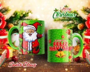 Tazas de Santa Claus con Diseño Navideño Exclusivo