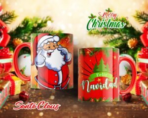 Tazas de Santa Claus con Diseño Navideño Exclusivo