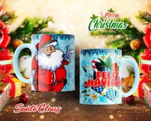 Tazas de Santa Claus con Diseño Navideño Exclusivo