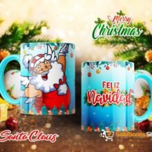 Tazas de Santa Claus con Diseño Navideño Exclusivo