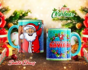 Tazas de Santa Claus con Diseño Navideño Exclusivo