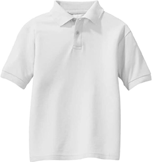 Estilo Clásico para los Pequeños Camisa Polo Blanca para Niños